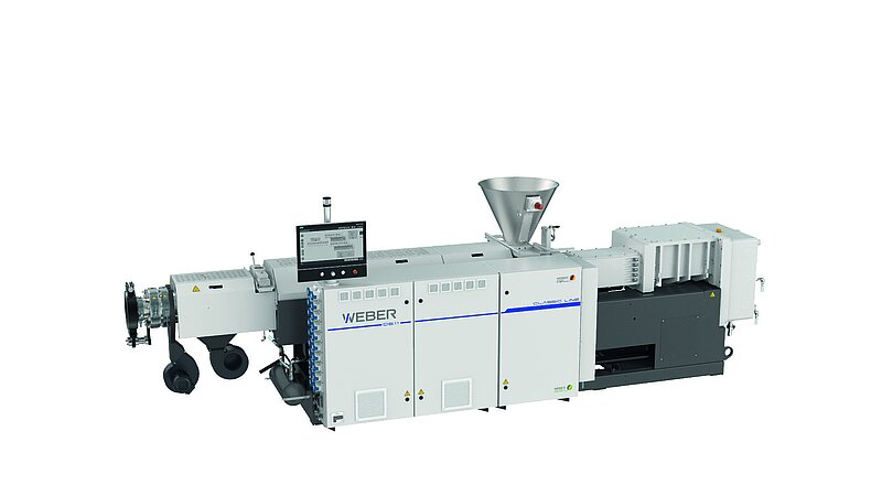 A DS 11 twin-screw extruder from Hans Weber Maschinenfabrik GmbH