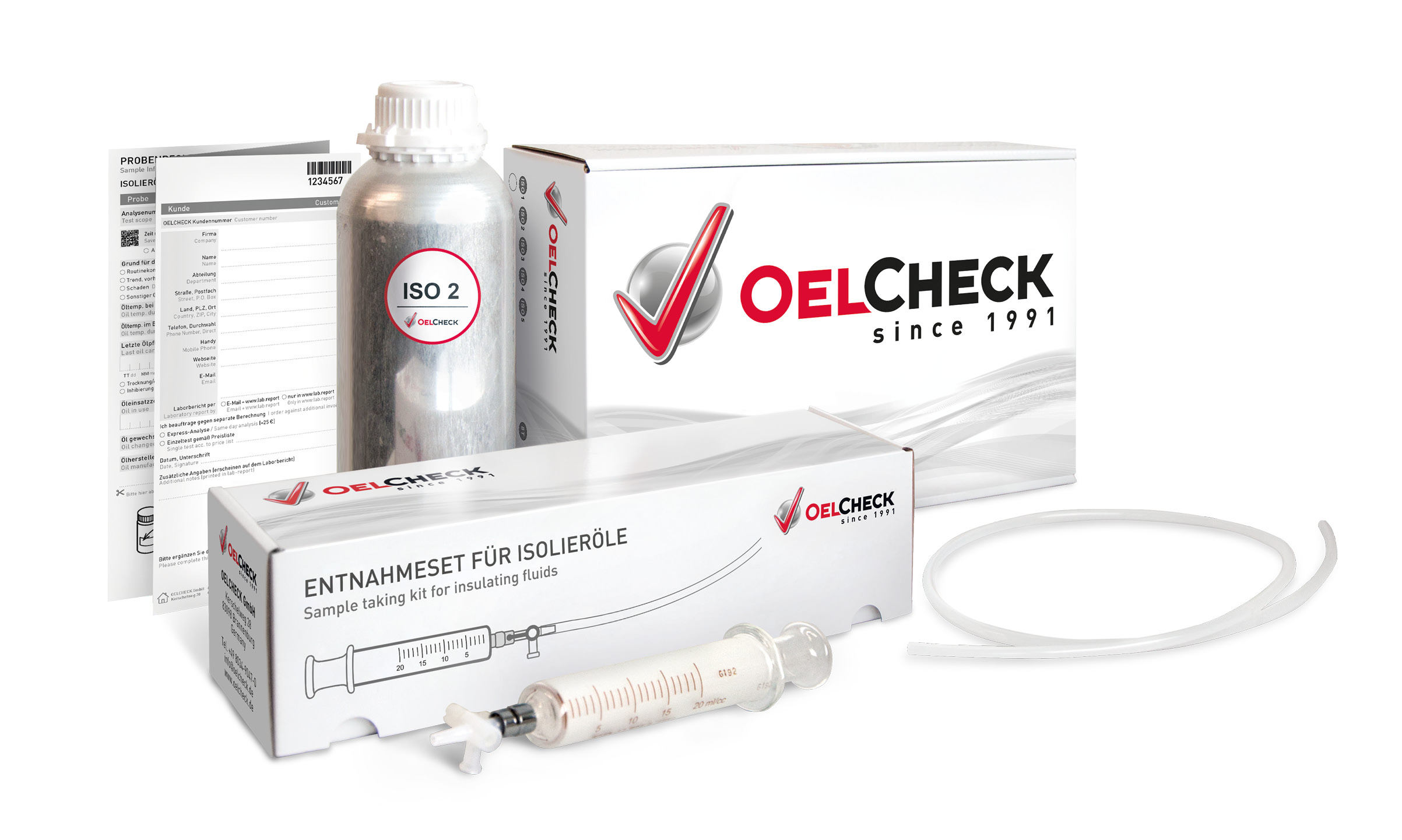 OELCHECK all-inclusive analysis kit for insulating and transformer oils