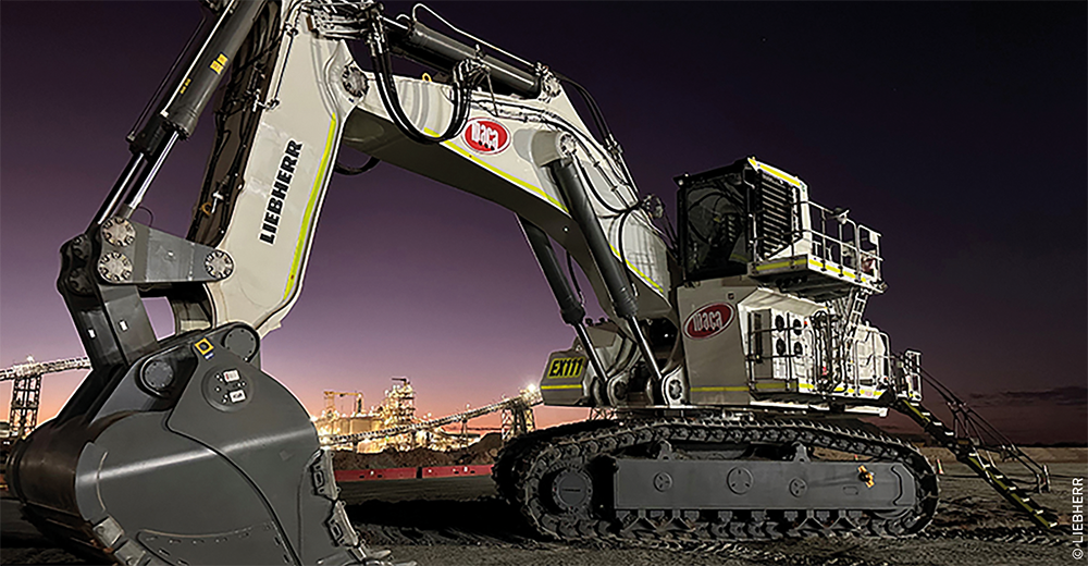LIEBHERR Mining Excavator R 9300 in Australia (© LIEBHERR) LIEBHERR Mining Excavator R 9300 in Australia (© LIEBHERR)
